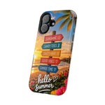 Hello Summer Phone Case — Tropical Beach MagSafe Impact-Resistant Case