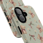 Funda para iPhone con lazo y osito de peluche con MagSafe