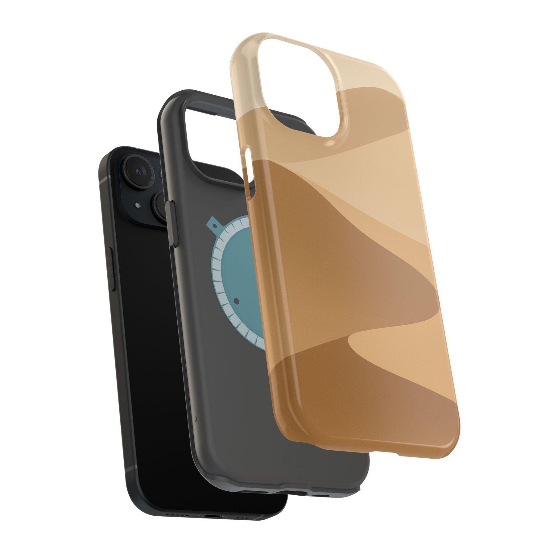 Neutral Desert Wave Design iPhone Case | MagSafe  Shamo's