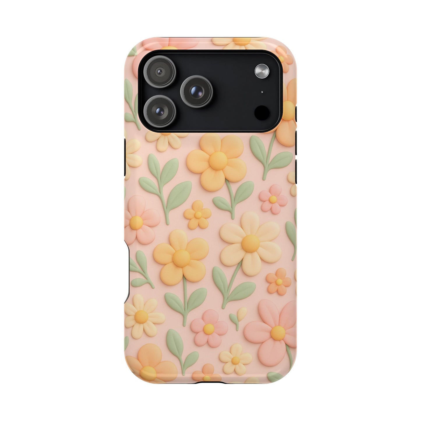 Vintage Floral 3D iPhone Case | MagSafe Compatible