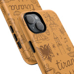 Tirana Illustrated Hand-Drawn iPhone Case — Albanian Landmarks & Icons | MagSafe compatible  Shamo's