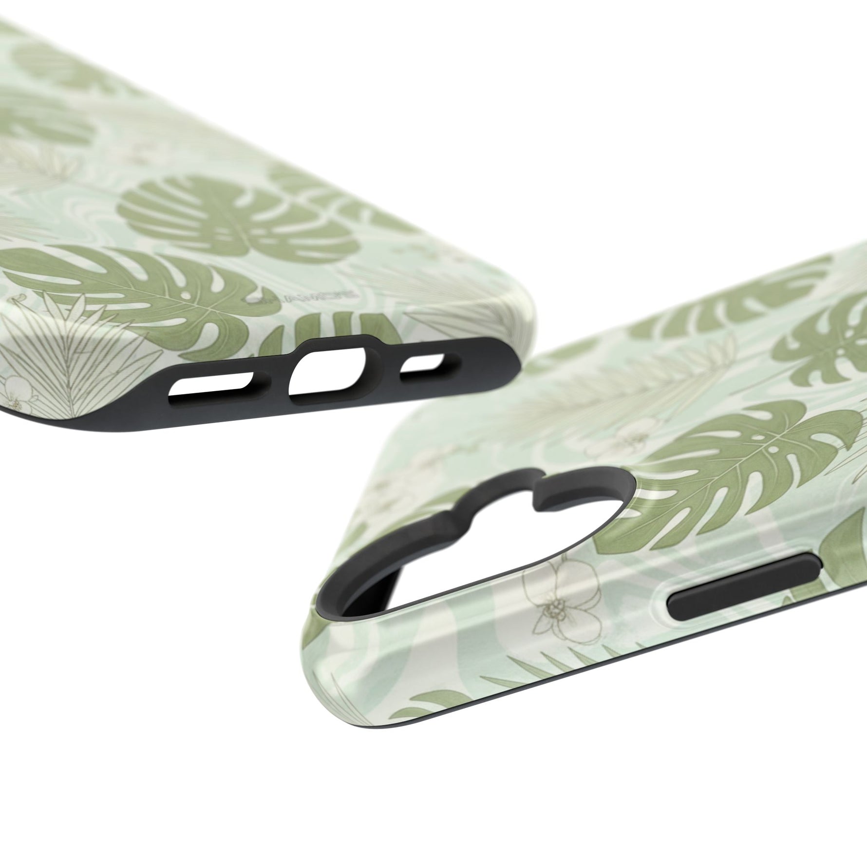 Tropical Monstera Phone Case, Impact-Resistant Magnetic iPhone Cover with MagSafe Compatibility