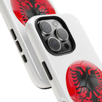 Tough Phone Cases with Albanian soccer flag - Shamo's