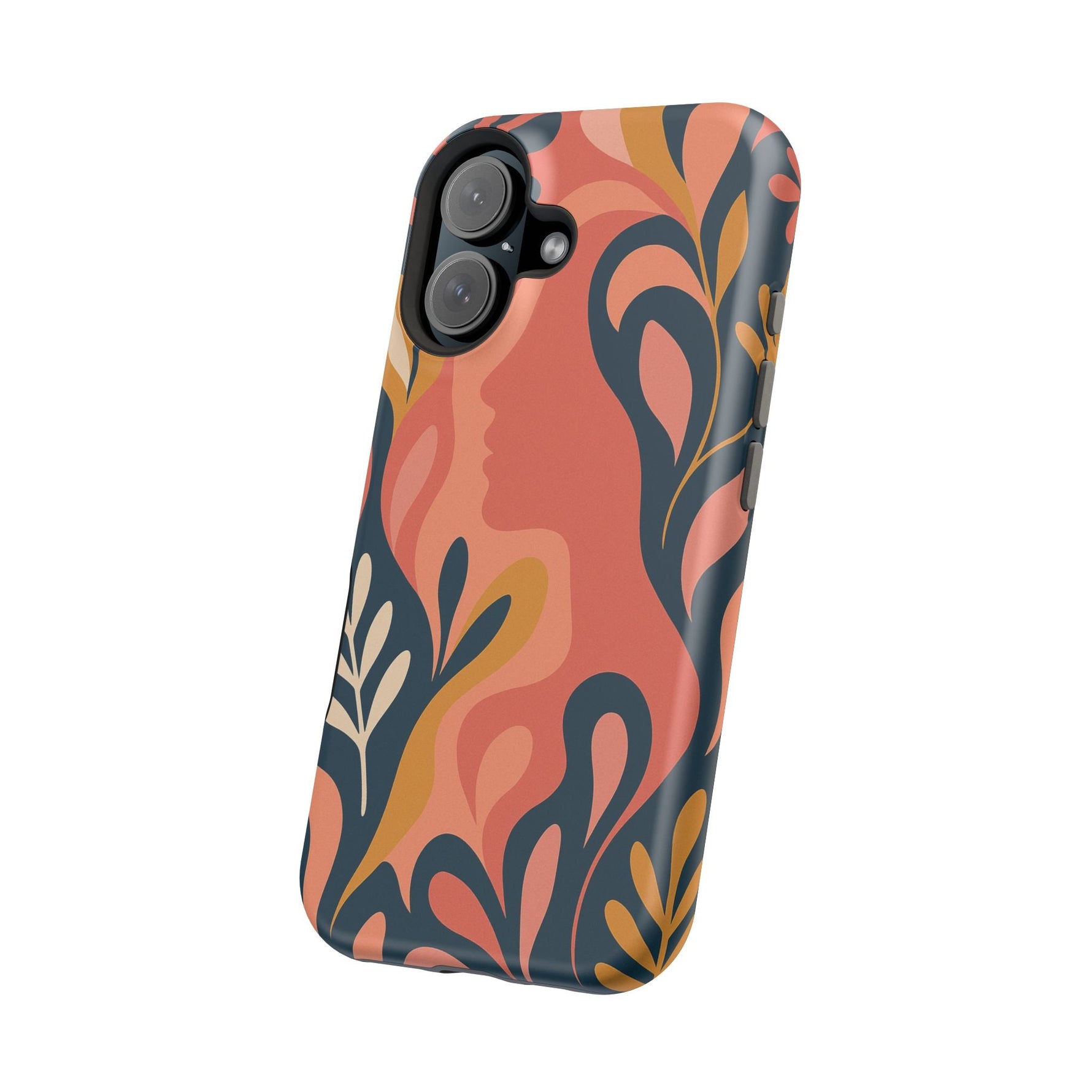 Floral Feminine Abstract MagSafe Impact-Resistant iPhone Case  Shamo's
