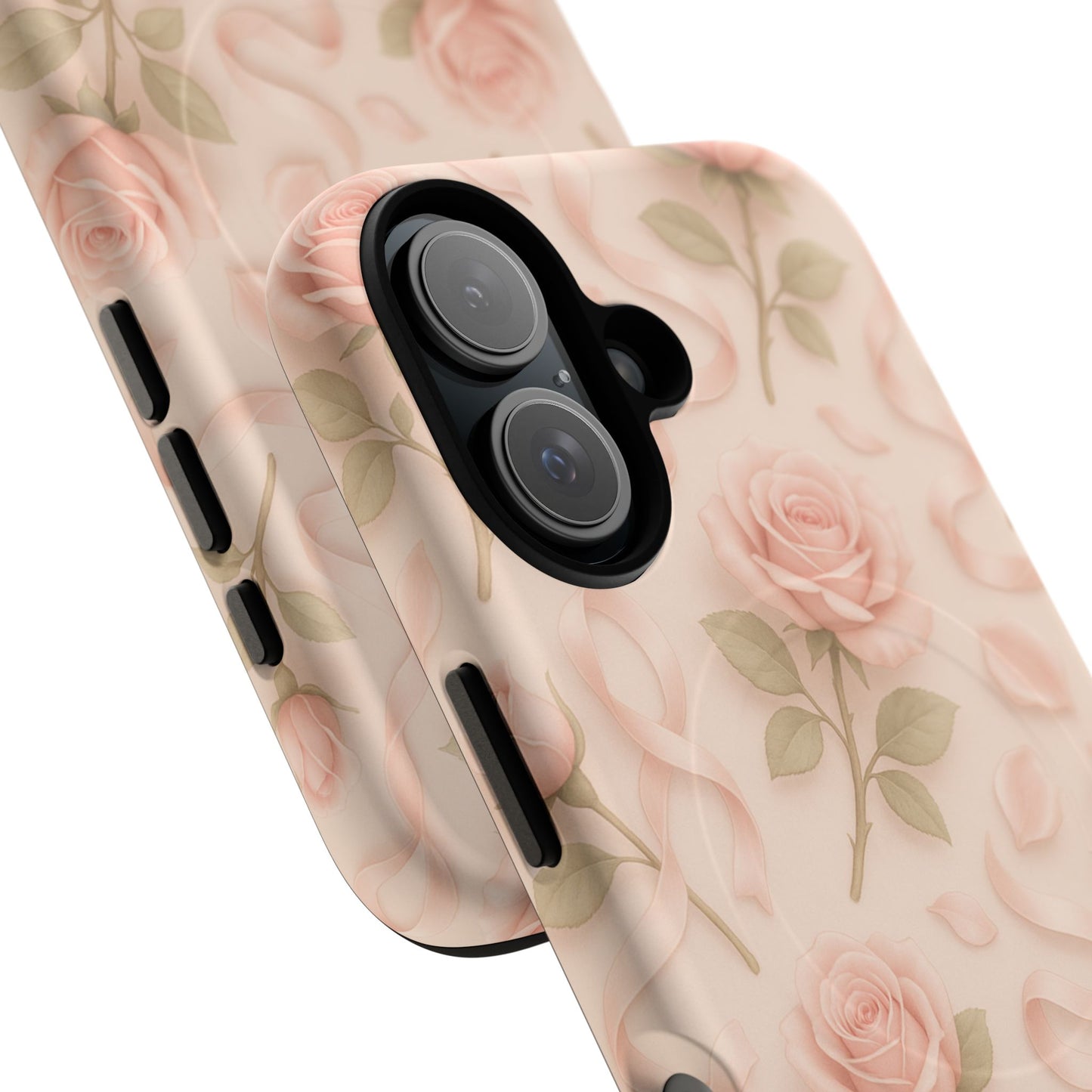 Blush Roses and Ribbons 3D iPhone Case | MagSafe