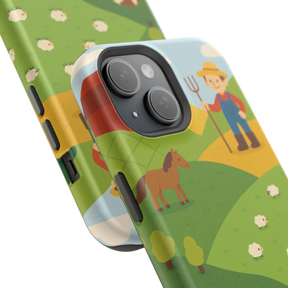 Farm-Themed Impact-Resistant MagSafe Phone Case