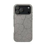 Cracked Concrete Texture iPhone Case with MagSafe compatibility