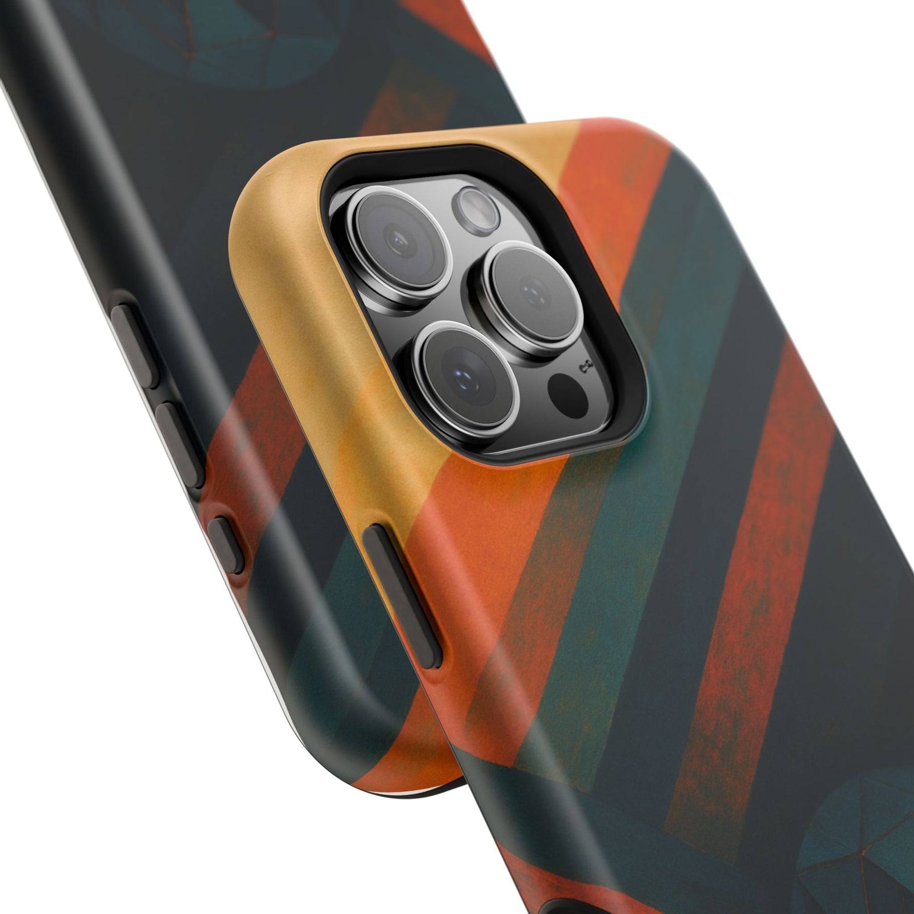 “Geometry of Becoming” Abstract iPhone MagSafe Case — Magnetic Impact-Resistant