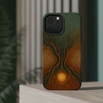 Abstract Tree of Life Design Golden Origin iPhone Case | MagSafe Compatible  Shamo's