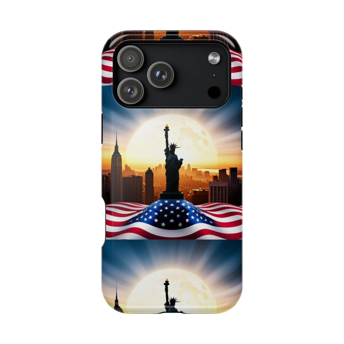 MagSafe American Flag Tough Phone Case: Show Your Patriotism in Style