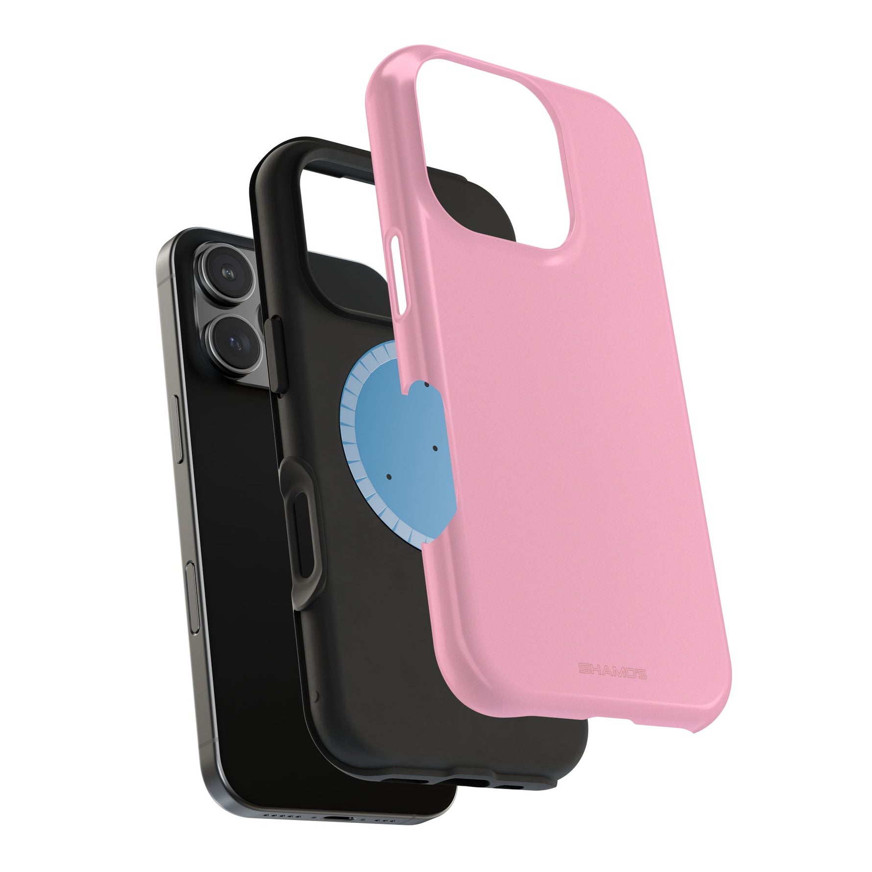 Cotton Candy Pastel Pink Impact-Resistant Phone Case | Slim Protective MagSafe-Compatible Cover