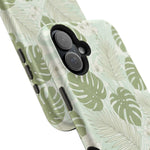 Tropical Monstera Phone Case, Impact-Resistant Magnetic iPhone Cover with MagSafe Compatibility