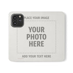 Personalized Flip Wallet Phone Case – Custom Photo & Text Wallet Cover