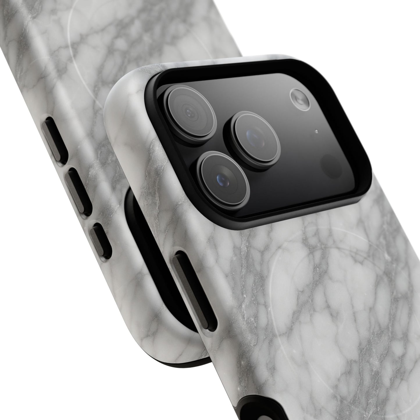 Silver Mist Marble iPhone Case with MagSafe