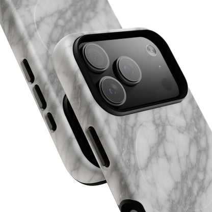 Silver Mist Marble iPhone Case with MagSafe