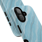 Sky Blue Marble iPhone Case with MagSafe  Shamo's