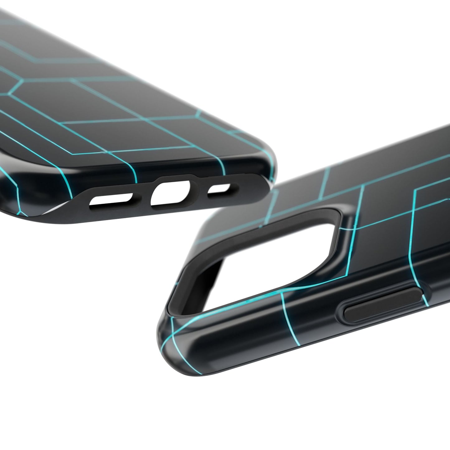 Neon Grid Magnetic Impact-Resistant iPhone Case | MagSafe compatible  Shamo's