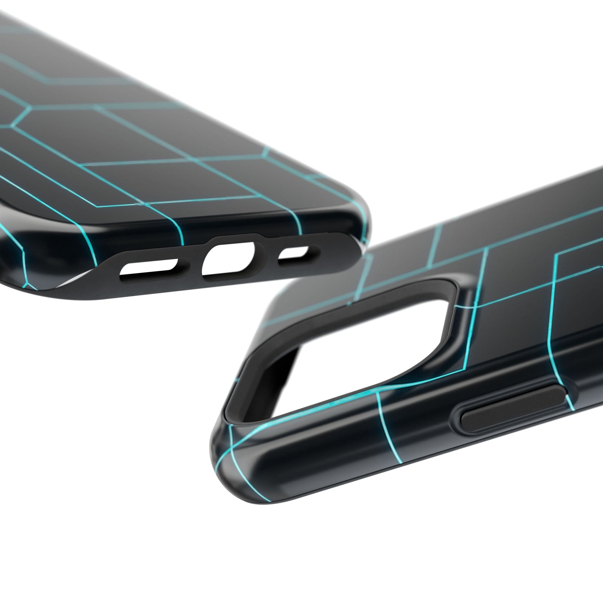 Neon Grid Magnetic Impact-Resistant iPhone Case | MagSafe compatible  Shamo's