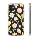 Floral Impact-Resistant Clear iPhone Case - Shamo's
