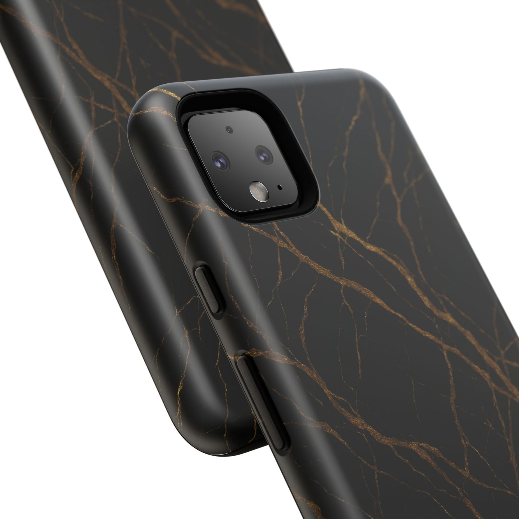 Black Marble Tough iPhone Case  Shamo's