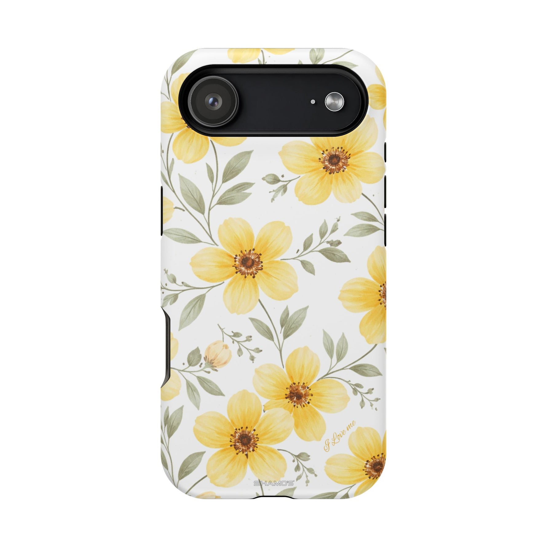 Yellow Flowers Summer Floral Magnetic Impact-Resistant iPhone Case with MagSafe Compatibility - iPhone 17 Air / Matte - Shamo's