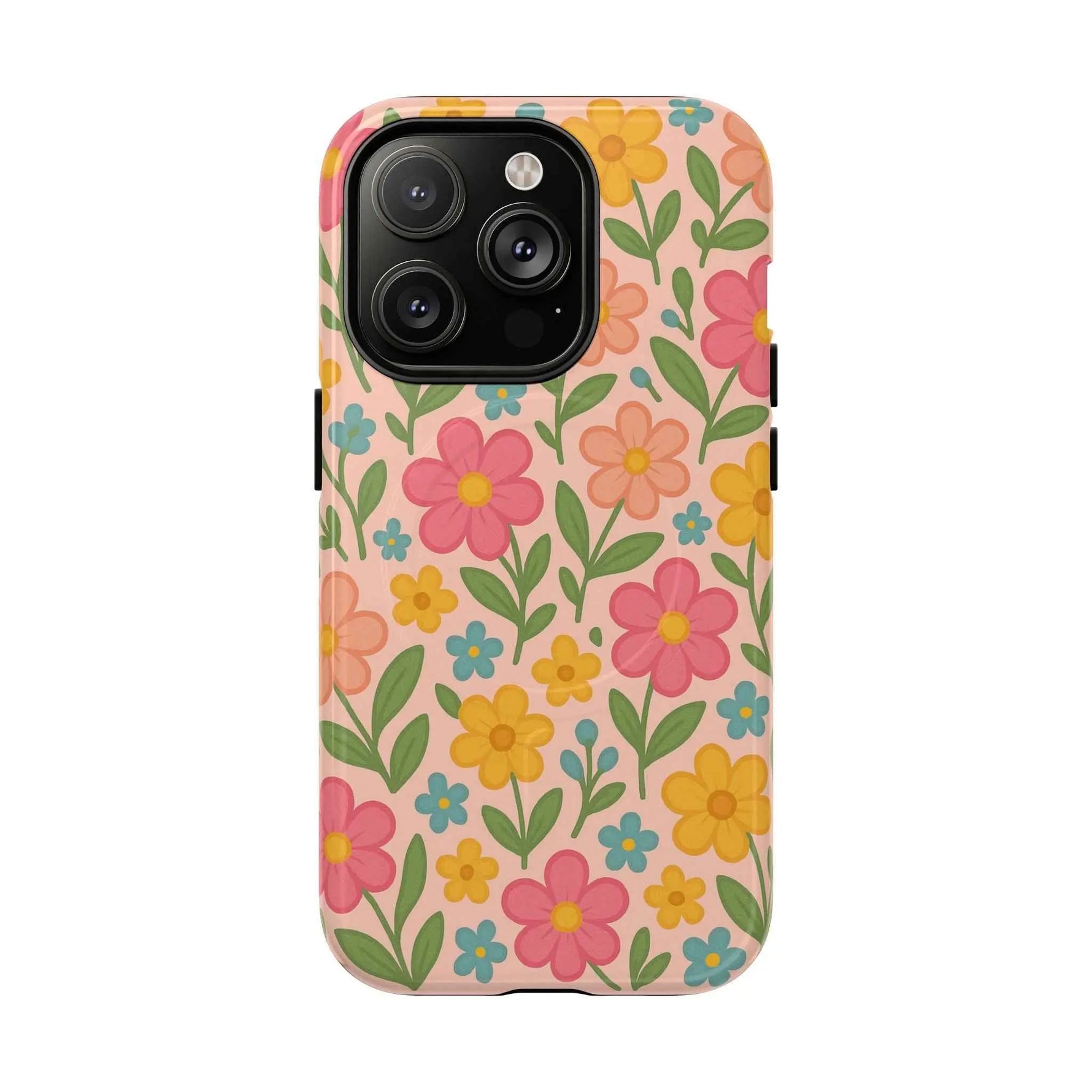 Floral Tough Magnetic MagSafe Phone Case - Stylish Protection for Everyday Use