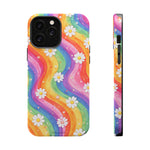 Rainbow Daisy Magnetic Impact-Resistant Phone Case with MagSafe Compatibility - iPhone 13 Pro Max / Glossy - Shamo's