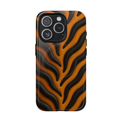 Fierce Tiger Striped iPhone Case - Works with MagSafe