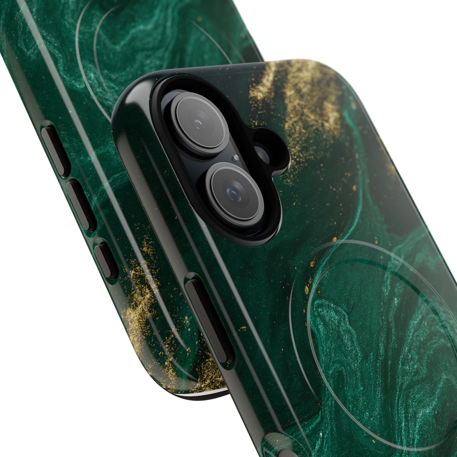 Emerald Marble with Gold Veins iPhone Case | with MagSafe  Shamo's