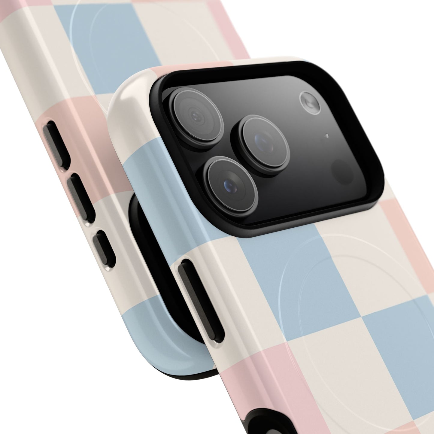 Pastel Checkerboard Pattern iPhone Cases - MagSafe