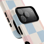 Pastel Checkerboard Pattern iPhone Cases - MagSafe - Shamo's