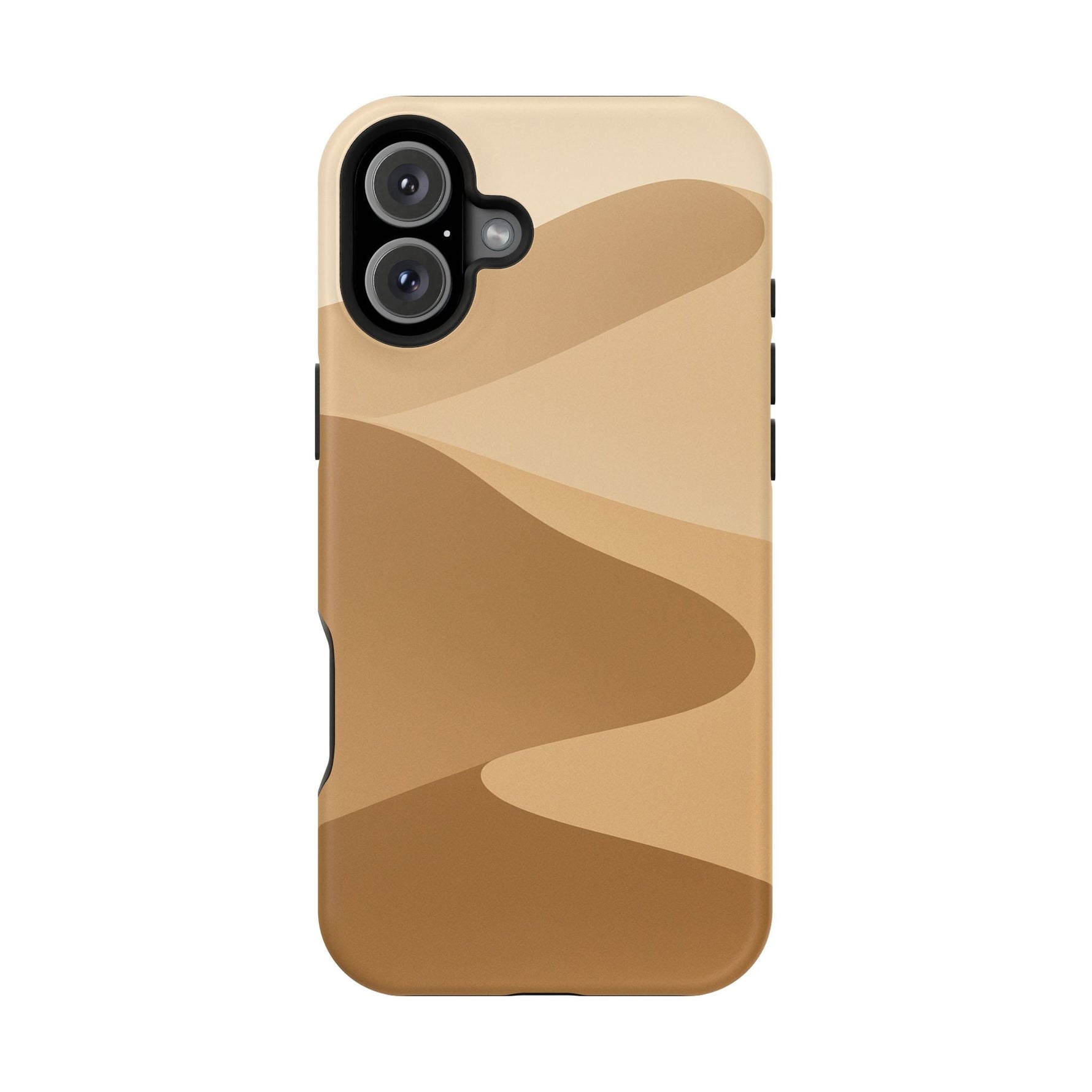 Neutral Desert Wave Design iPhone Case | MagSafe  Shamo's iPhone 16 Plus / Matte