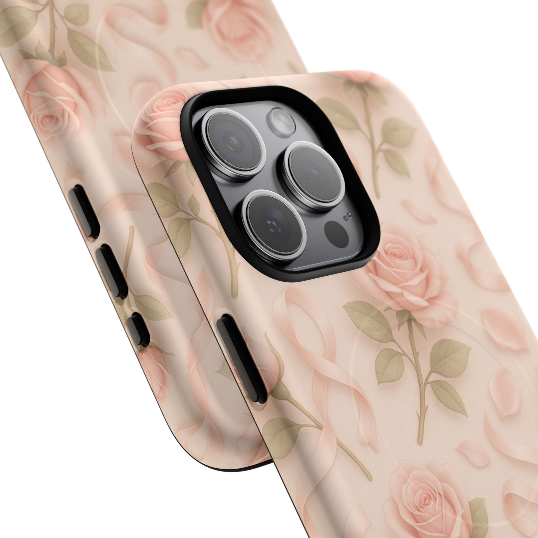 Blush Roses and Ribbons 3D iPhone Case | MagSafe - Shamo's