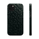 Dark Carbon Fiber Texture Magnetic Impact-Resistant iPhone Case | MagSafe compatible - iPhone 14 Plus / Glossy - Shamo's