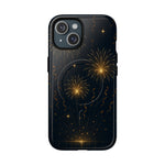 Gold Fireworks Celebration iPhone Case with MagSafe - Shamo's