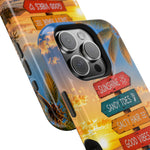 Hello Summer Phone Case — Tropical Beach MagSafe Impact-Resistant Case