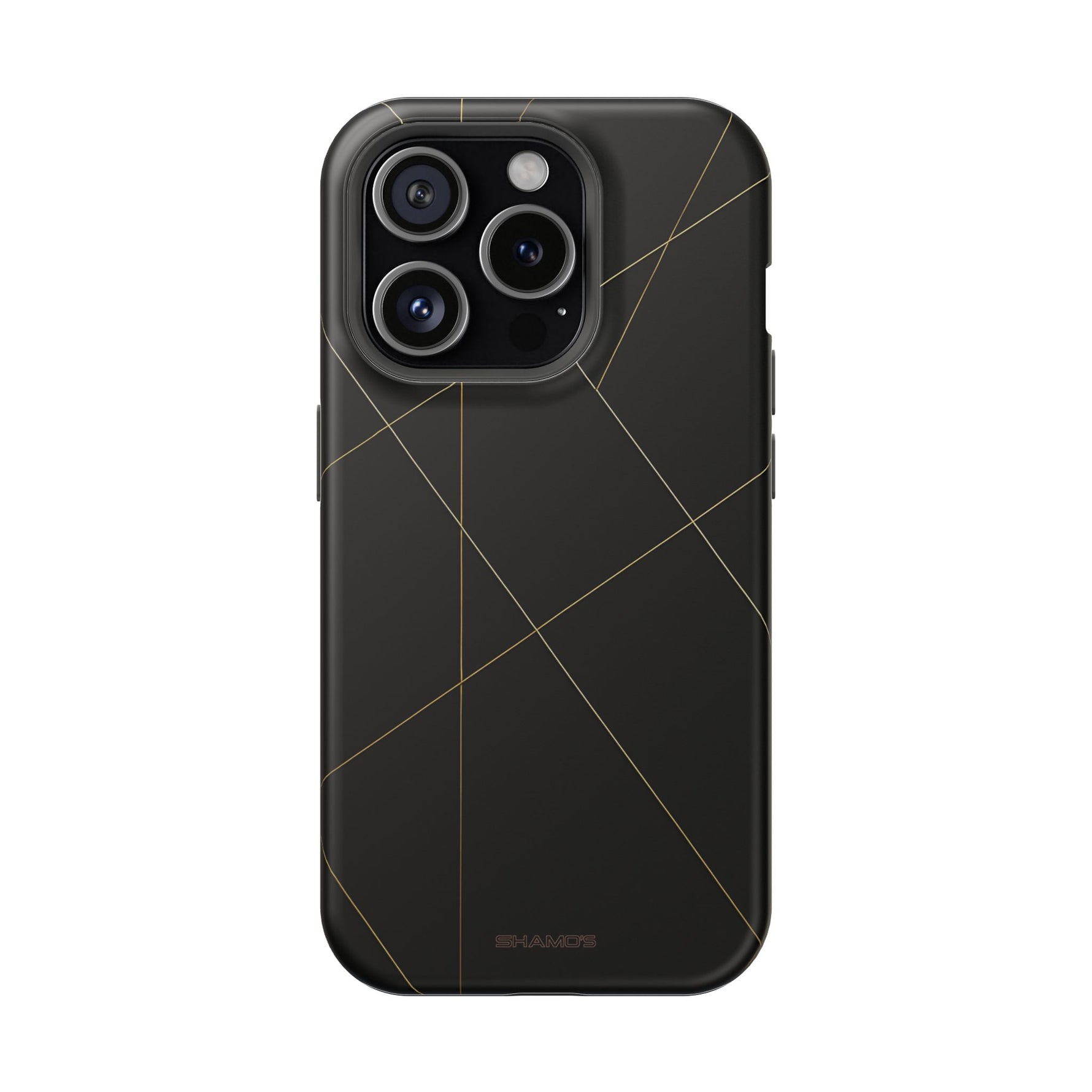 Funda para iPhone con diseño geométrico negro | MagSafe