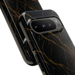 Black Marble Tough iPhone Case  Shamo's