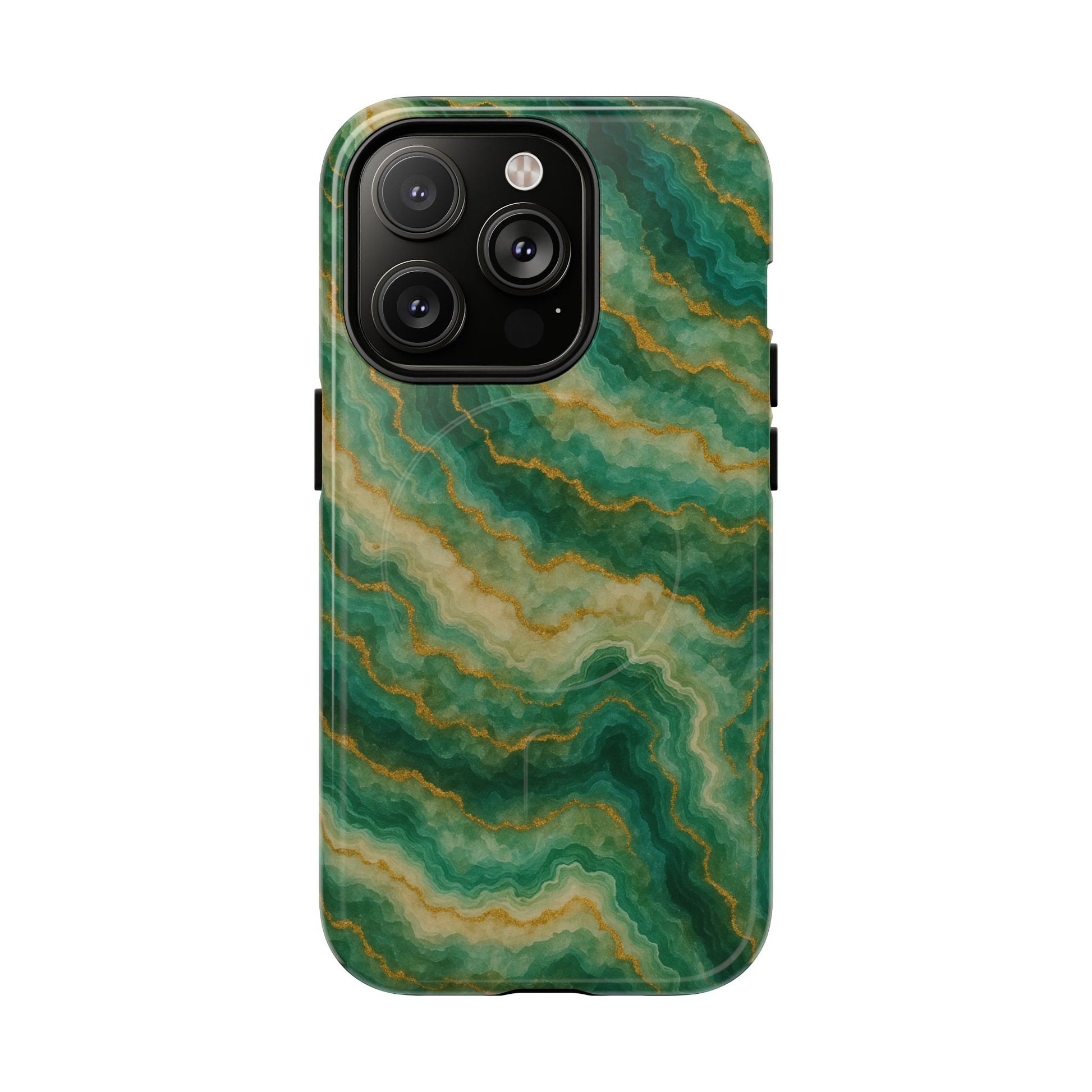 Green Marble iPhone Case with MagSafe - Shamo's