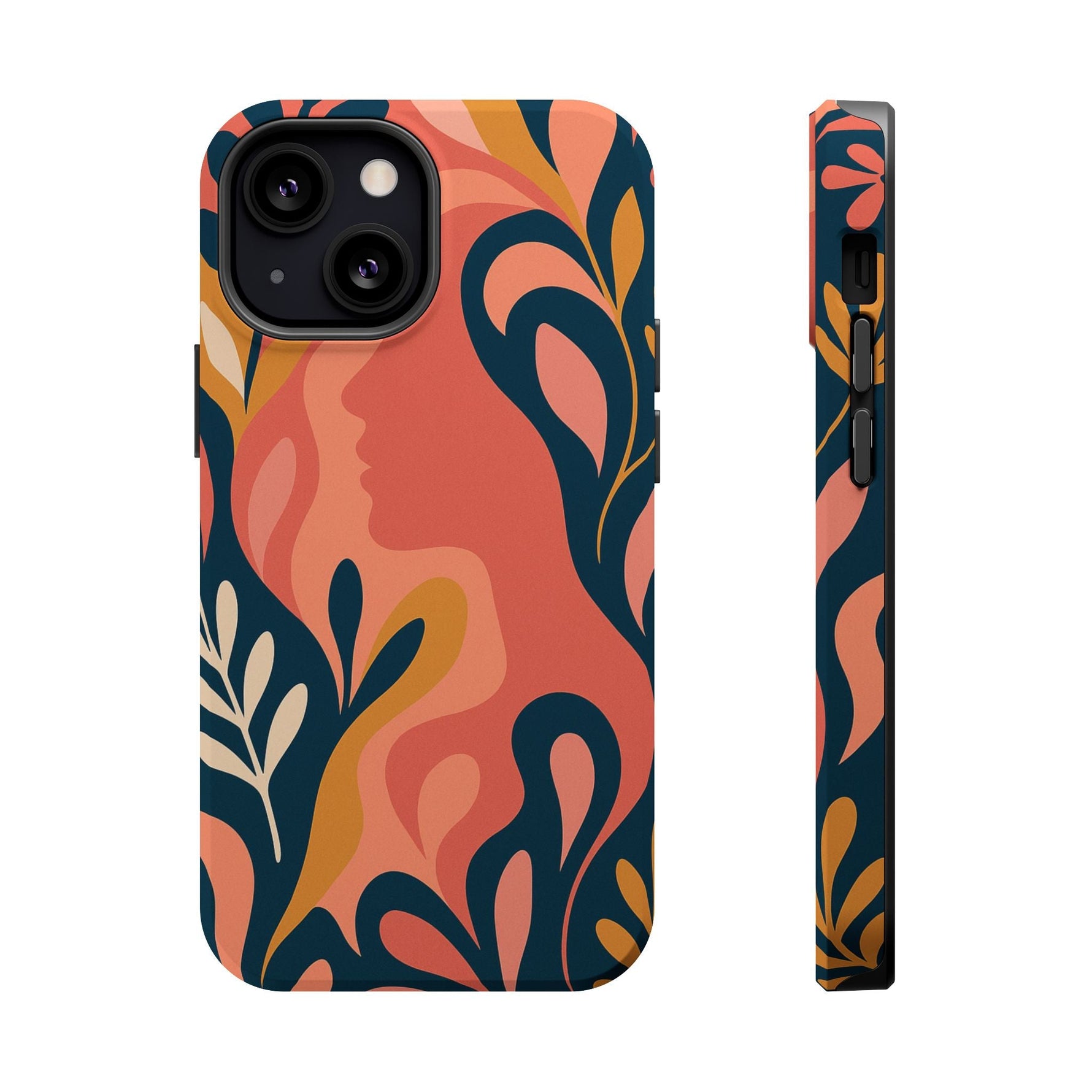 Floral Feminine Abstract MagSafe Impact-Resistant iPhone Case  Shamo's iPhone 13 Mini / Matte