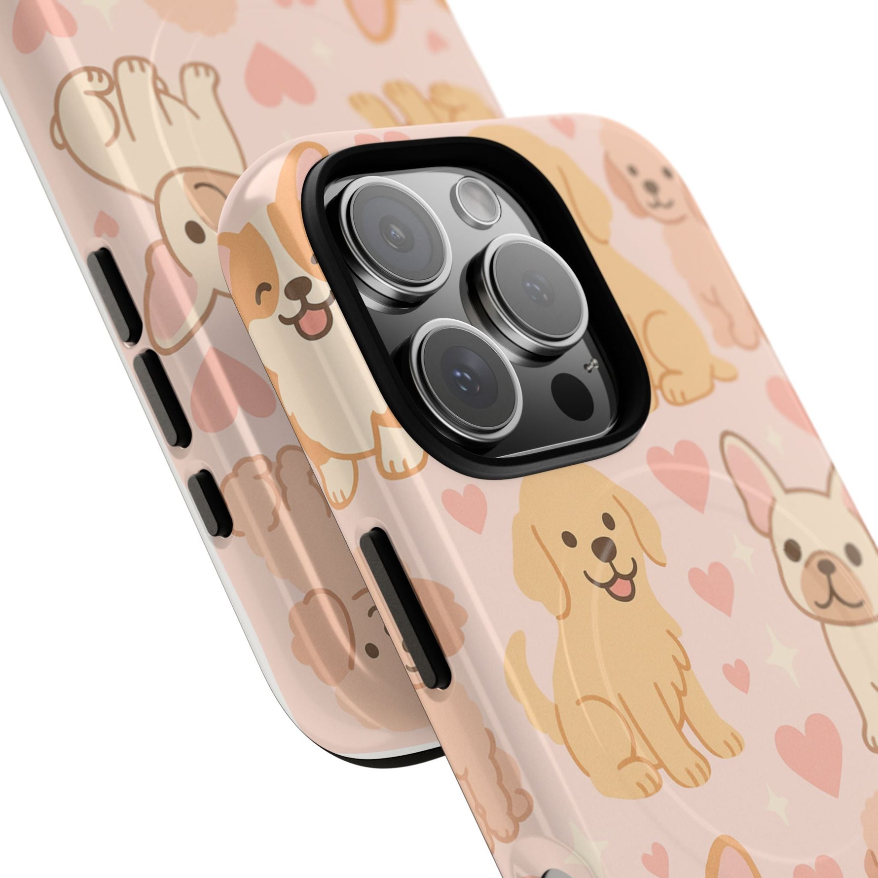 Puppies & Hearts iPhone Case compatible with MagSafe  Shamo's