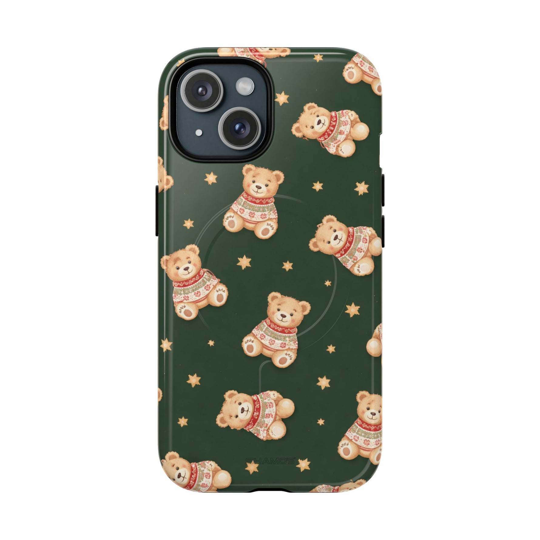Funda para iPhone con diseño de osito de peluche y corazón (con MagSafe)