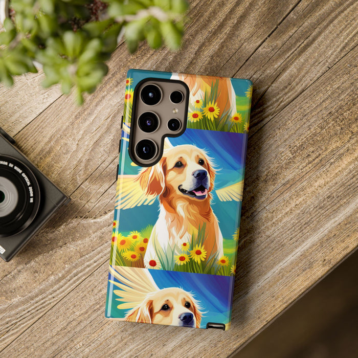 Tough Cases Golden Retriever with Wings Phone case