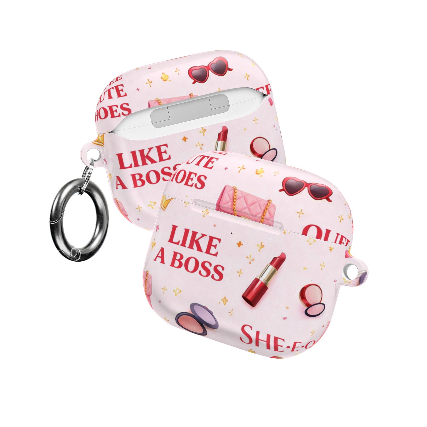 AirPods Case — 'Like a Boss' Pink Cosmetic Pattern Protective Case