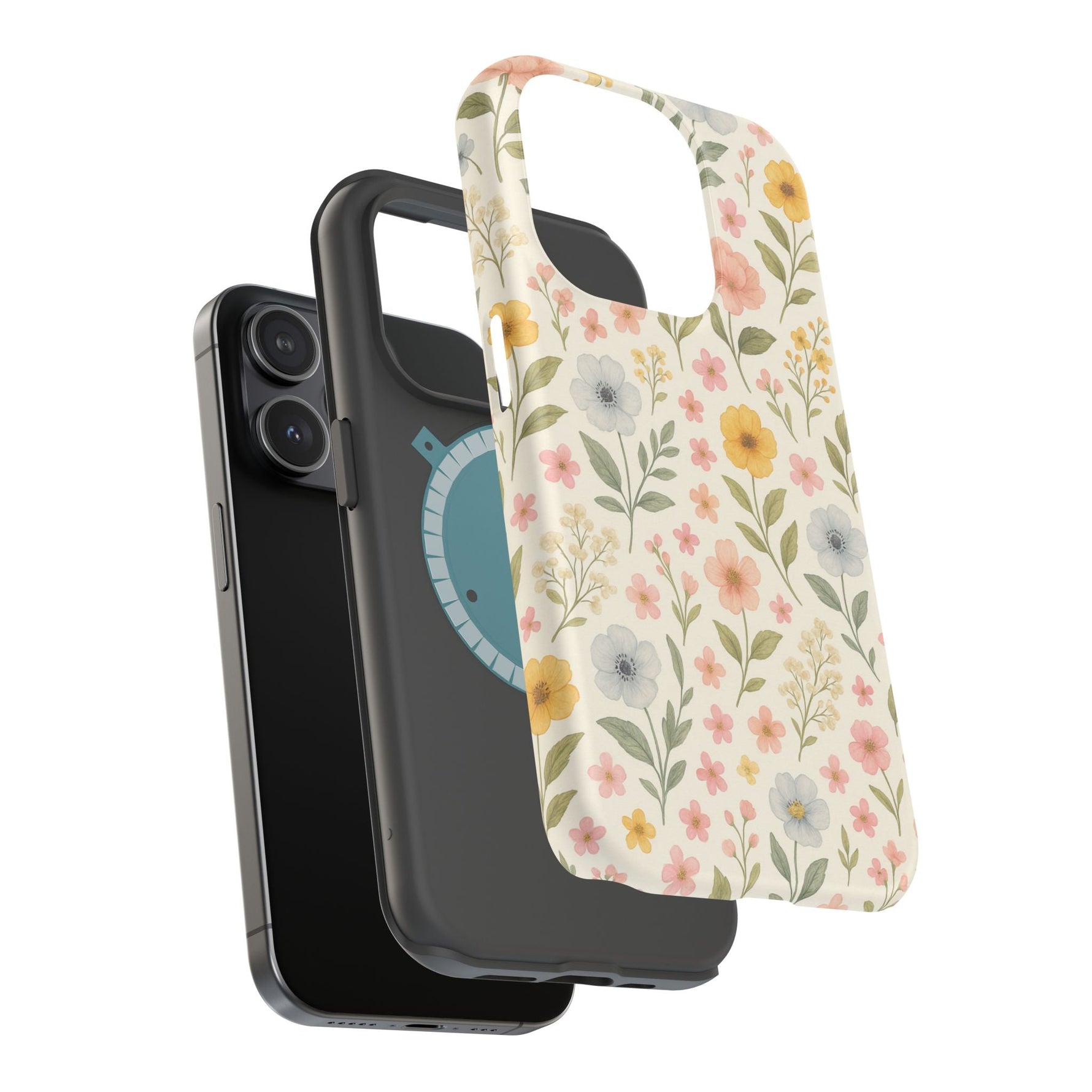 Floral Garden Impact iPhone Case with MagSafe compatibility  Shamo's