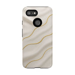 Elegant Gold Wave Tough iPhone Case  Shamo's