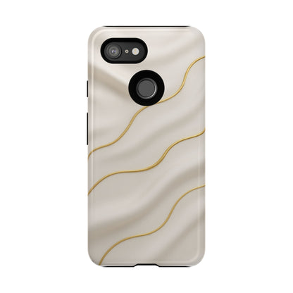 Elegant Gold Wave Tough iPhone Case