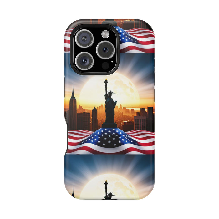 MagSafe American Flag Tough Phone Case: Show Your Patriotism in Style