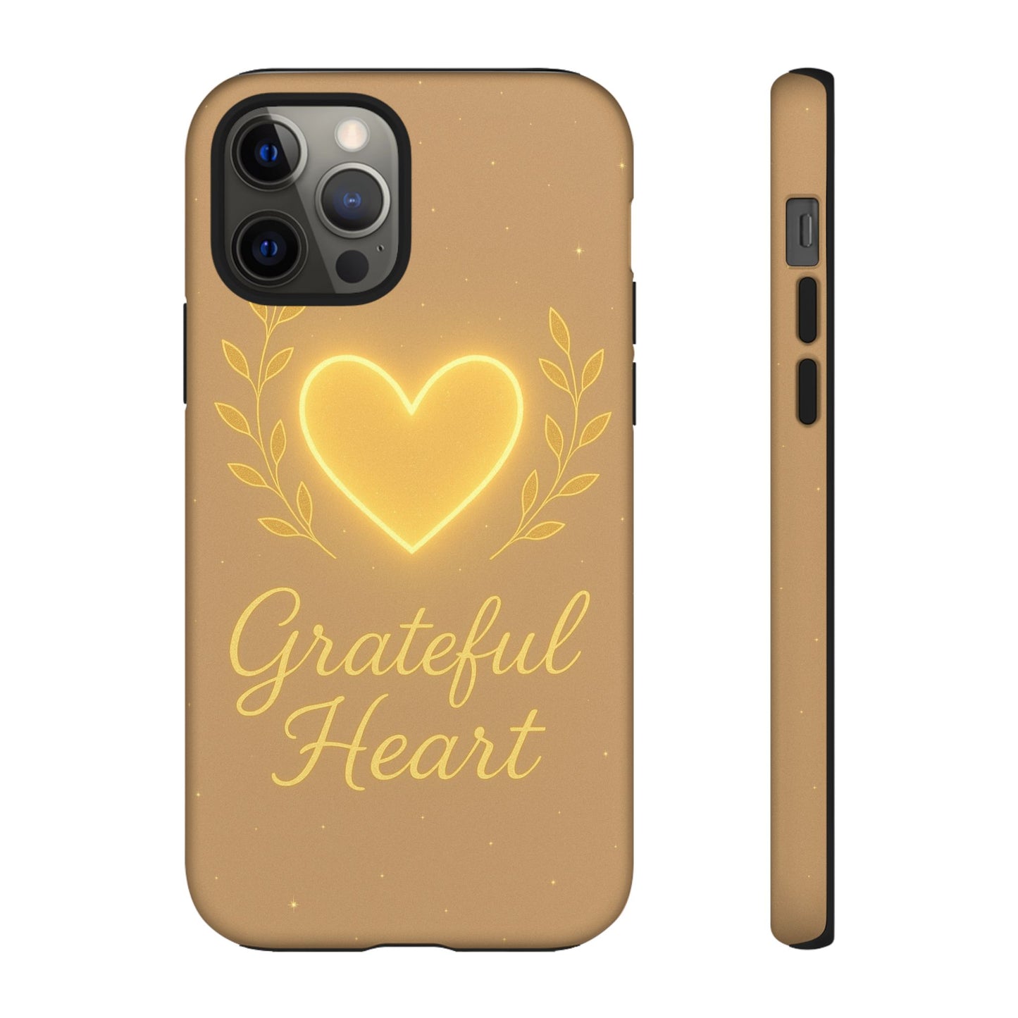 Grateful Heart iPhone Case — Warm Neon Heart - Shamo's