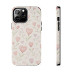 Pink Watercolor Heart Floral Pattern | Tough Impact Phone Case  Shamo's iPhone 13 Pro Max